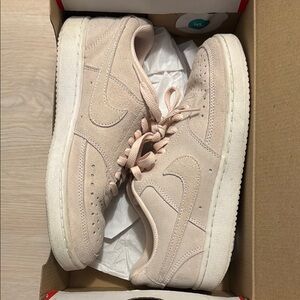 Nike Beige Suede Sneakers